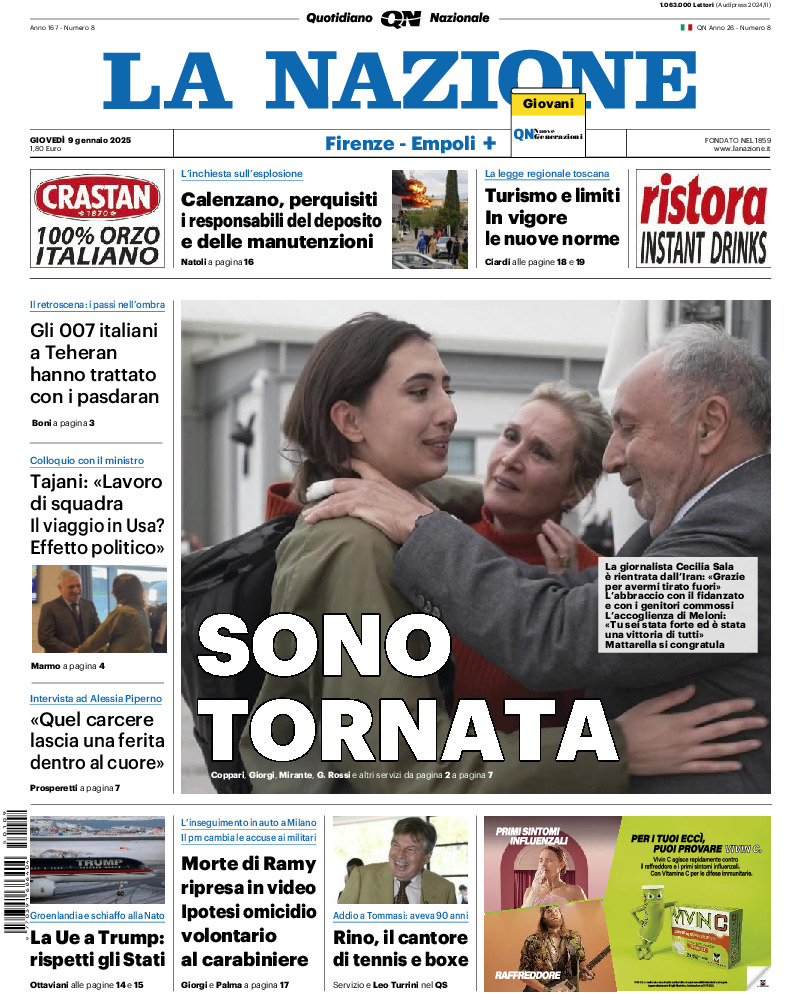 Prima-pagina-la nazione-edizione-di-oggi-20250109